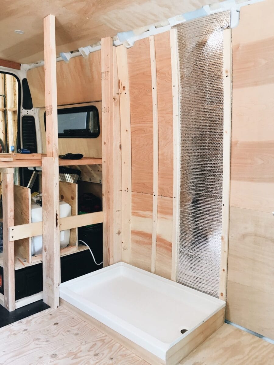 How to build a DIY Wet Bath + Shower in a Promaster Van | Acts of Adventure