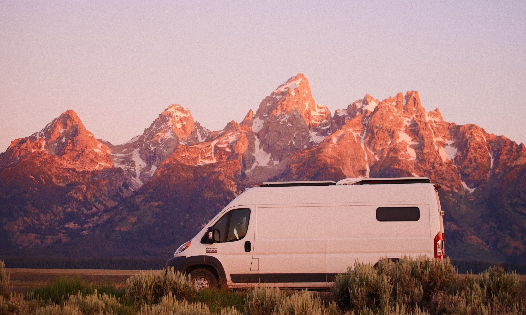 Acts of Adventure traveling elopement videographer teton national park van sunrise