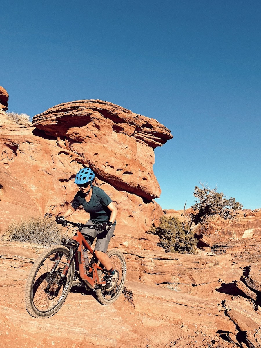 videographers who mountain bike moab elopement videography
