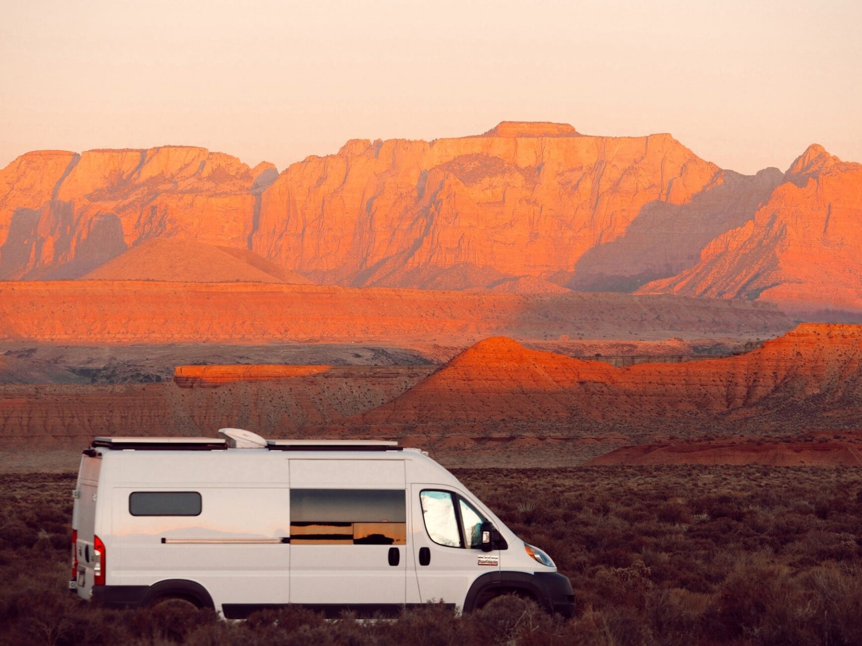 zion national park utah elopement videographer vanlife sunset