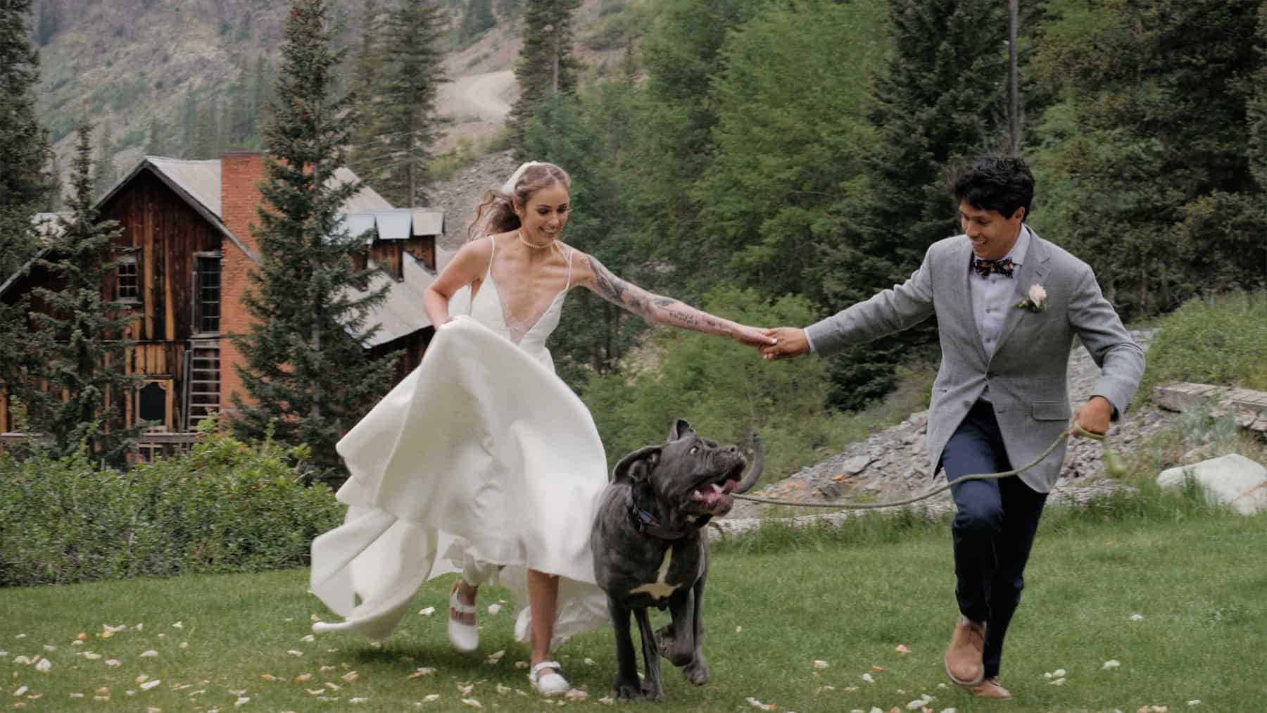 colorado mountain wedding video kelly nick eureka lodge silverton wedding