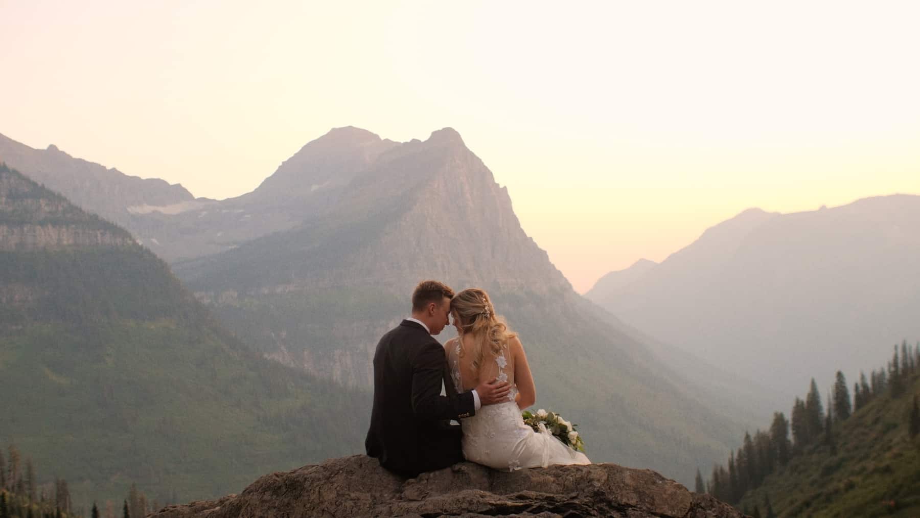 montana elopement video at logan pass glacier national park elopement