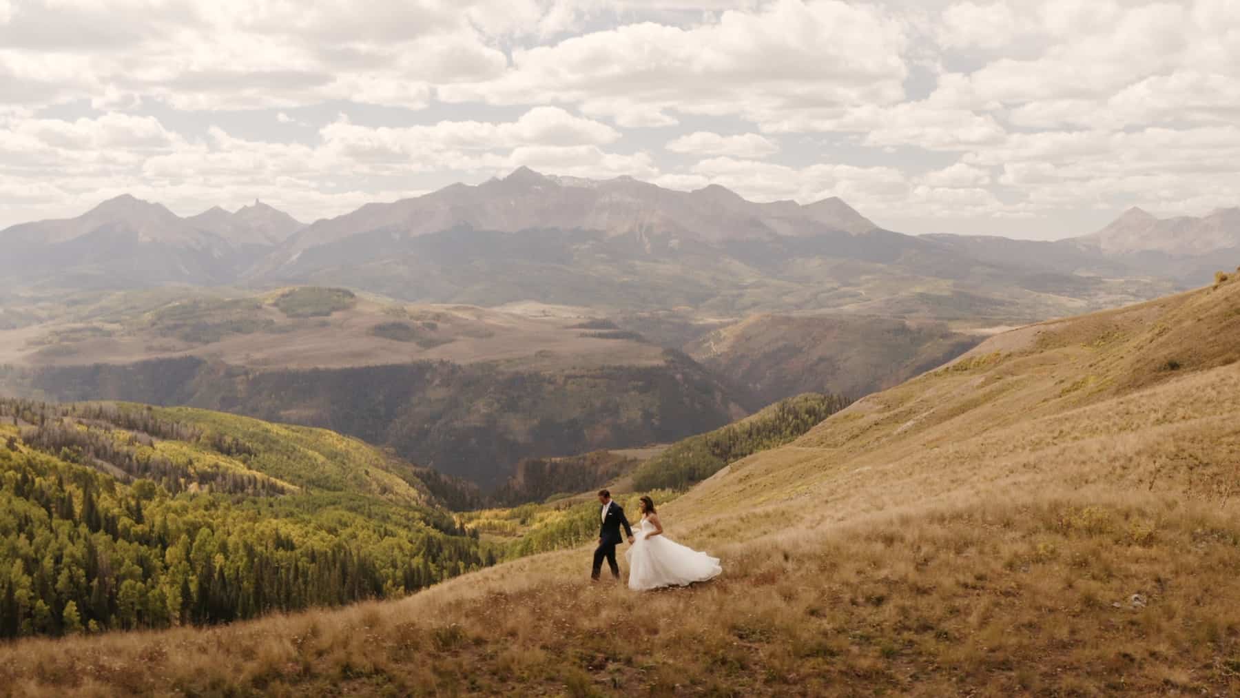 telluride elopement video last dollar road fall colors drone video